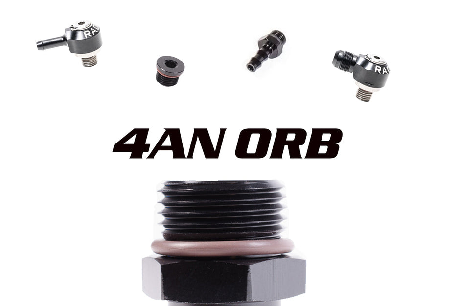 Radium 4AN ORB to 8mm Barb Fitting