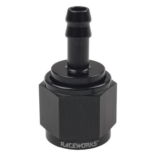 Raceworks AN Female to Hose Barb Straight Fittings