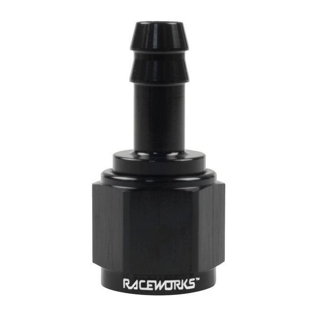 Raceworks AN Female to Hose Barb Straight Fittings