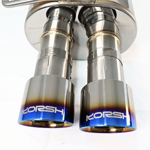 Korsh Subaru WRX 2015+ Auto CVT Turbo Back Exhaust - Stainless Steel with Titanium Tips