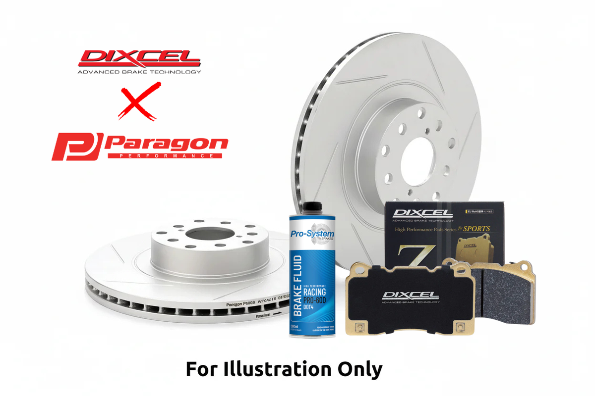 Paragon PAR42830S Front Rotor + Dixcel Brake Pad Combo – Volkswagen Golf R Mk7/GTI Mk8/Audi S3 8V