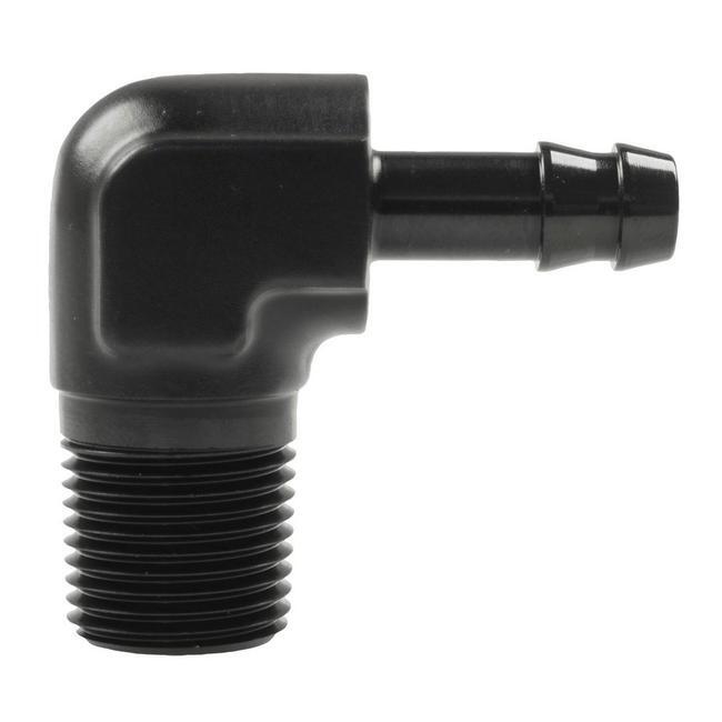 Raceworks Male NPT to Hose Barb 90 Degree Fittings