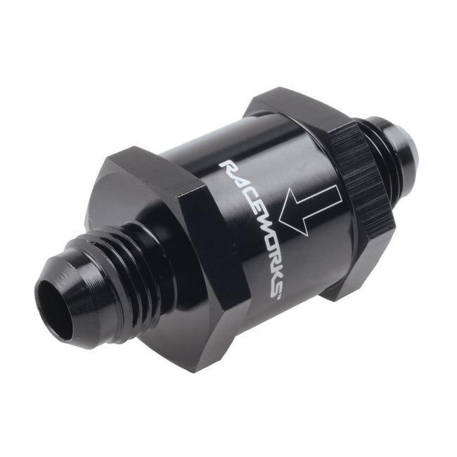 Raceworks Male AN to Male AN One Way Valve