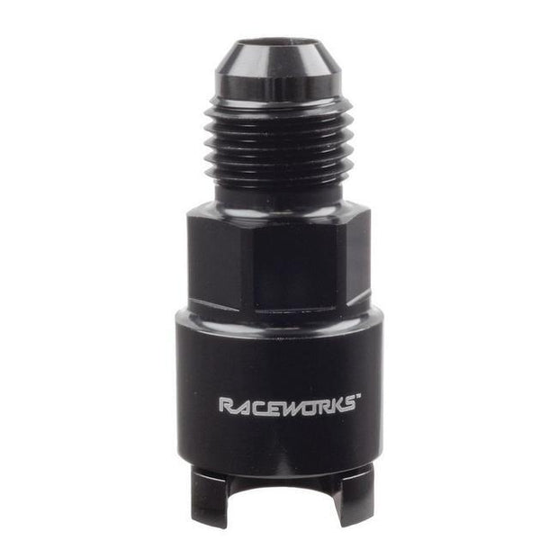 Raceworks Female SAE EFI Quick Connect Tube to AN Male Flare Straight Fittings (All Billet)