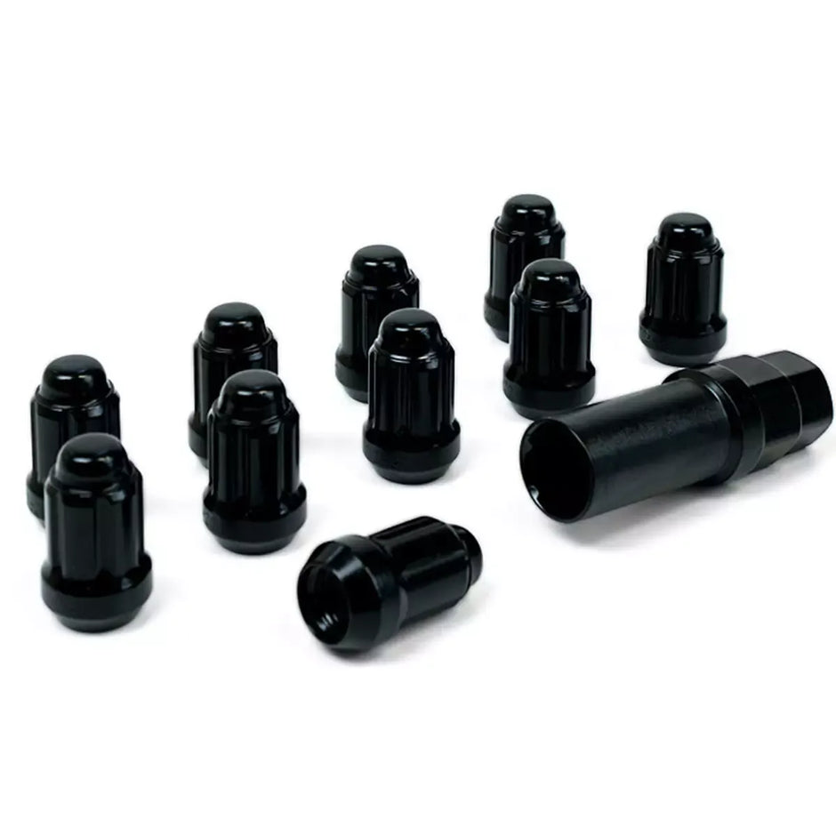 SAAS Wheel Nuts S/D 6 Spline 1/2 UNF Black 10Pk Incl Key 6330110BC - view 3