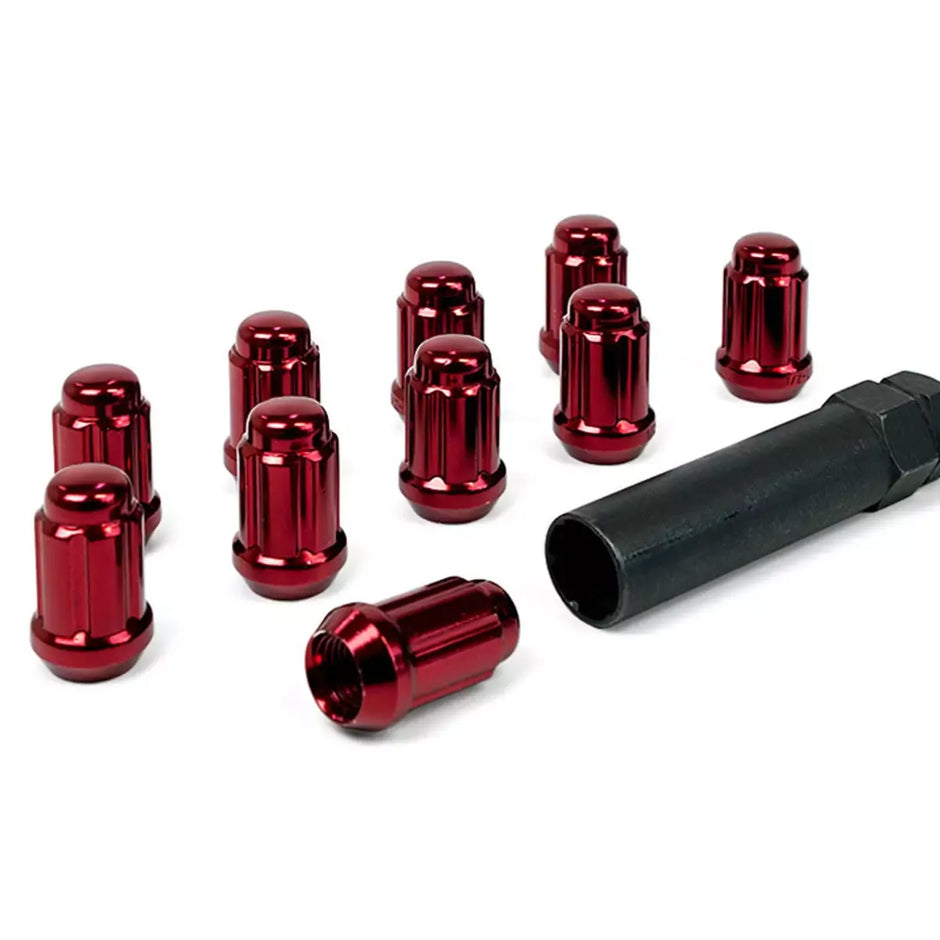 SAAS Wheel Nuts S/D 6 Spline 1/2 UNF Red 10Pk Incl Key 6330110R - view 3