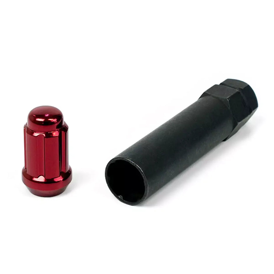 SAAS Wheel Nuts S/D 6 Spline 1/2 UNF Red 10Pk Incl Key 6330110R - view 2