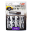 SAAS Wheel Nuts S/D 6 Spline 1/2 UNF Chrome 10Pk Incl Key 6330110 - view 1