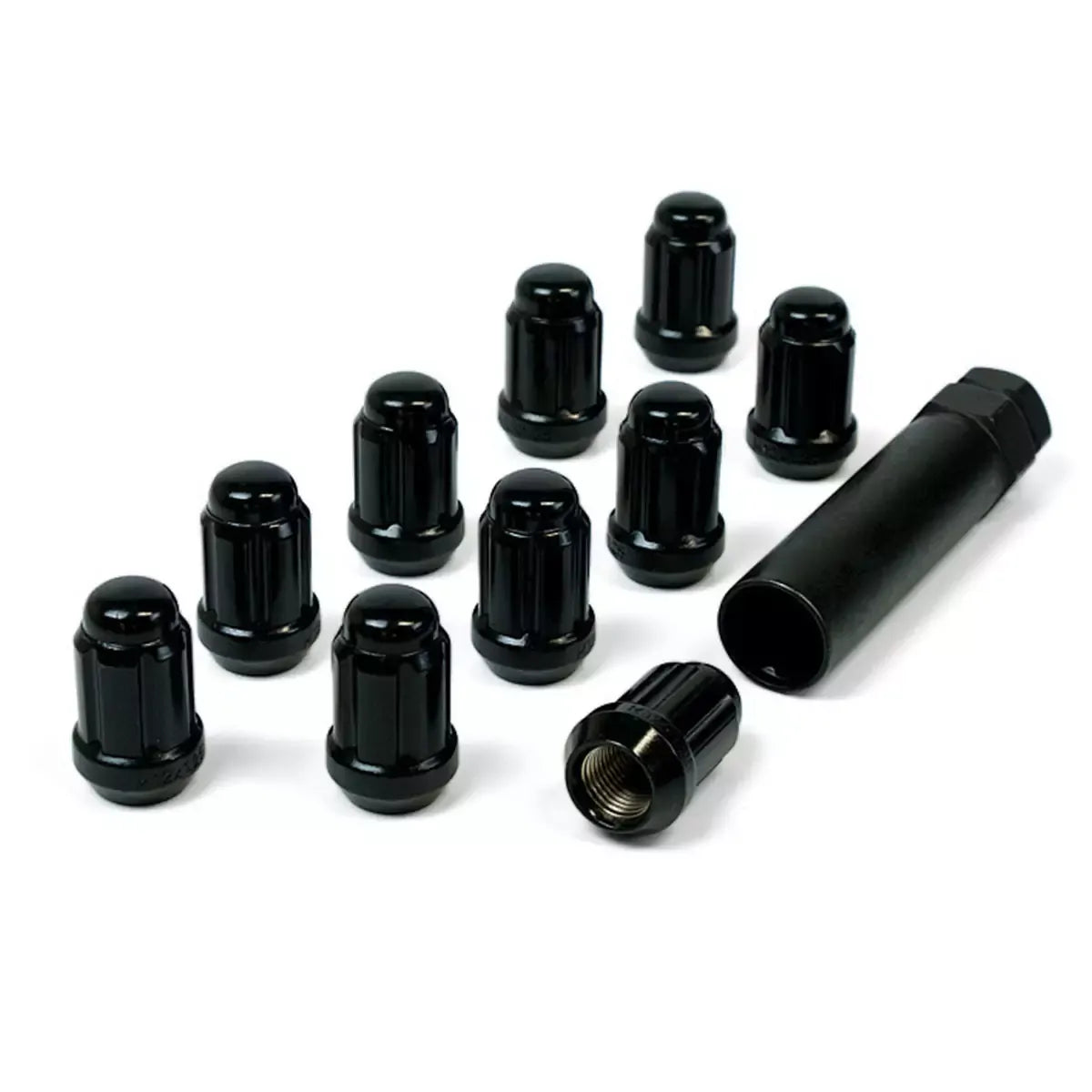 SAAS Wheel Nuts S/D 6 Spline M12x1.25 Black 10Pk Incl Key 6330510BC - view 3