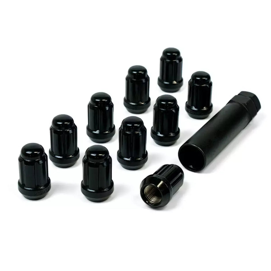 SAAS Wheel Nuts S/D 6 Spline M12x1.25 Black 10Pk Incl Key 6330510BC - view 3