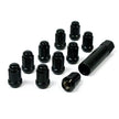 SAAS Wheel Nuts S/D 6 Spline M12x1.25 Black 10Pk Incl Key 6330510BC - view 3