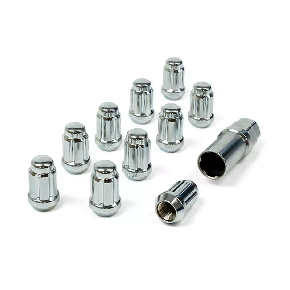 SAAS Wheel Nuts S/D 6 Spline M12x1.25 Chrome 10Pk Incl Key 6330510 - view 3