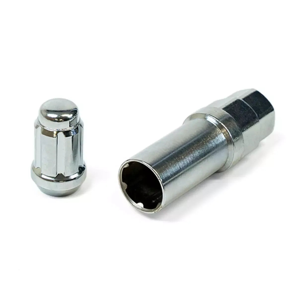 SAAS Wheel Nuts S/D 6 Spline M12x1.25 Chrome 10Pk Incl Key 6330510 - view 2
