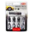 SAAS Wheel Nuts S/D 6 Spline M12x1.25 Chrome 10Pk Incl Key 6330510 - view 1