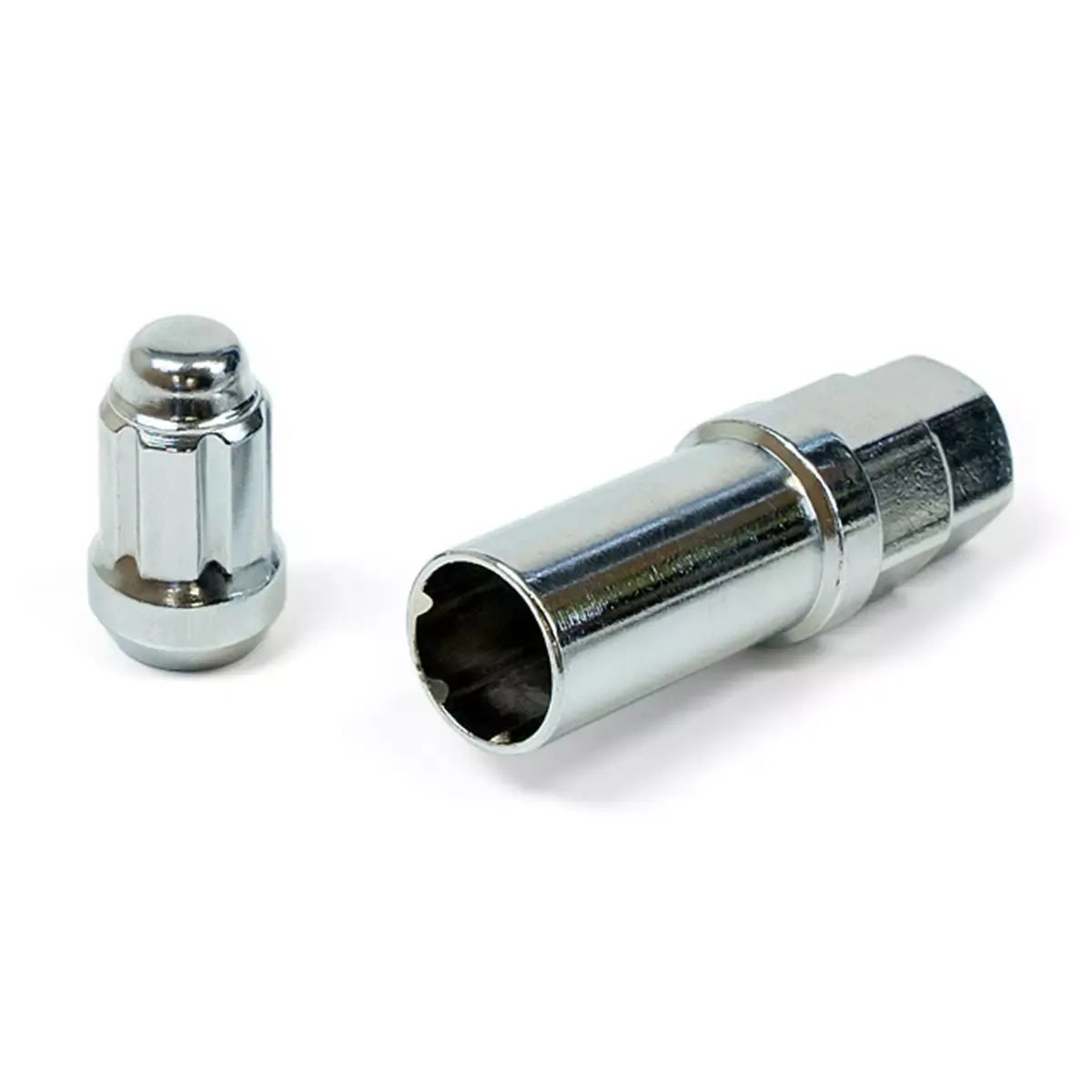 SAAS Wheel Nuts S/D 6 Spline M12x1.50 Chrome 10Pk Incl Key 6330610 - view 2