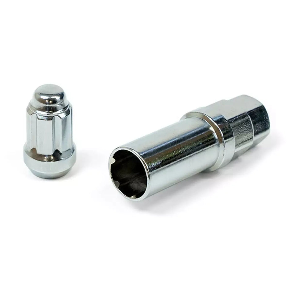 SAAS Wheel Nuts S/D 6 Spline M12x1.50 Chrome 10Pk Incl Key 6330610 - view 2