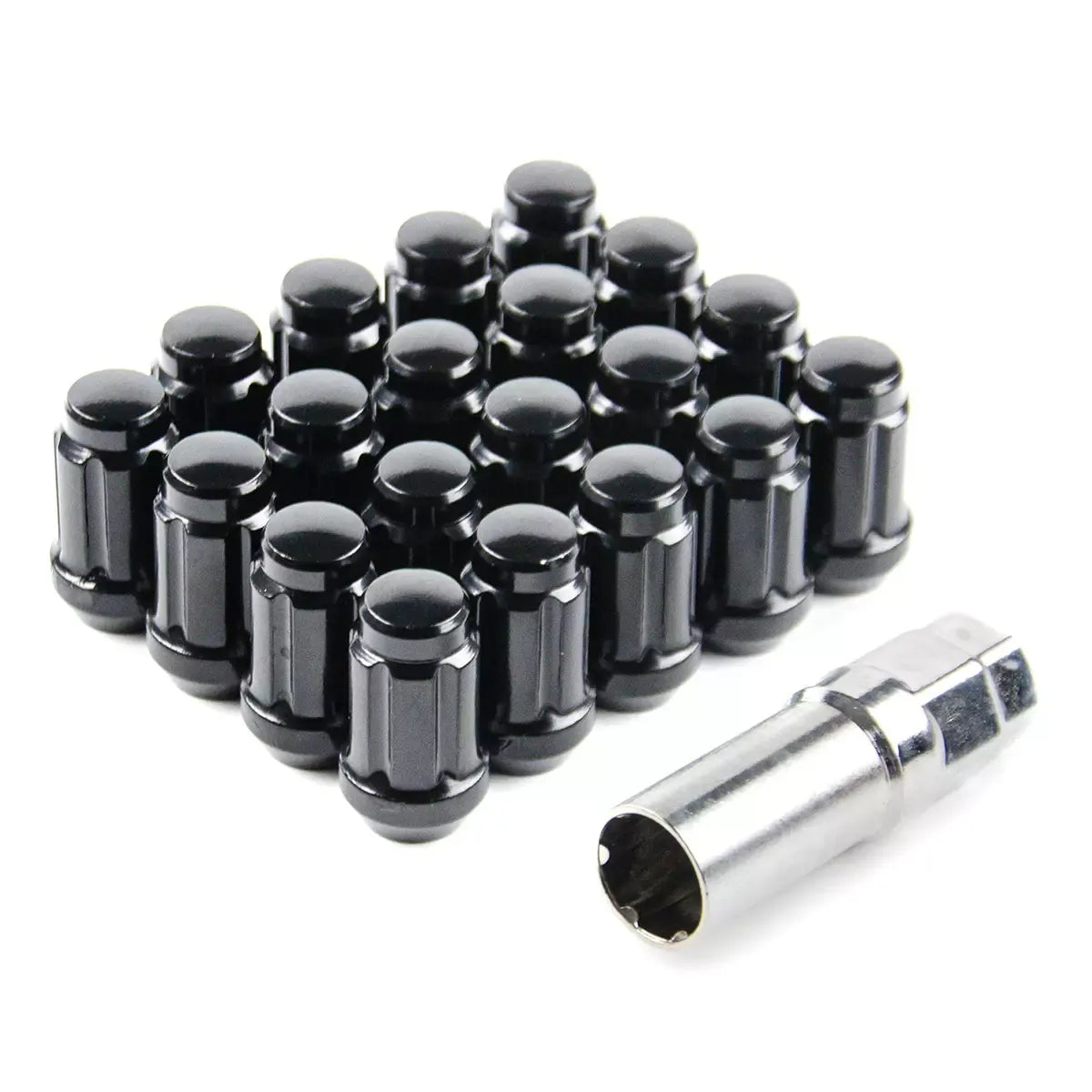 SAAS Wheel Nuts S/D 6 Spline 12x1.50 Black 20Pk Incl Key 6330620BC - view 3