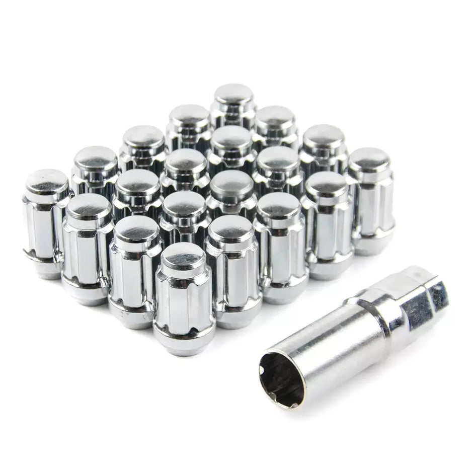 SAAS Wheel Nuts S/D 6 Spline 12x1.50 Chrome 20Pk Incl Key 6330620 - view 3