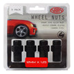 SAAS Wheel Nuts Mag M12x1.25 Black 43mm 5Pk 743455BC - view 1