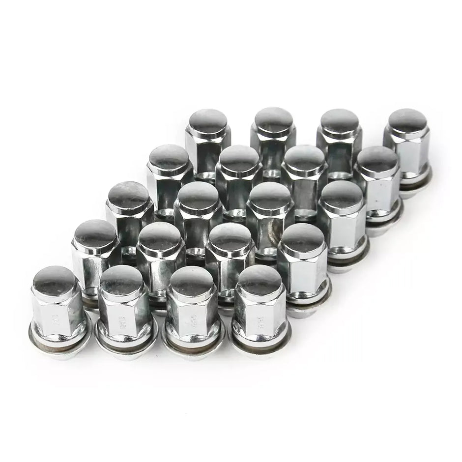SAAS Wheel Nut Toyota 12x1.5 Chrome Closed End Taper 47mm Long with Washer 74745B - view 1