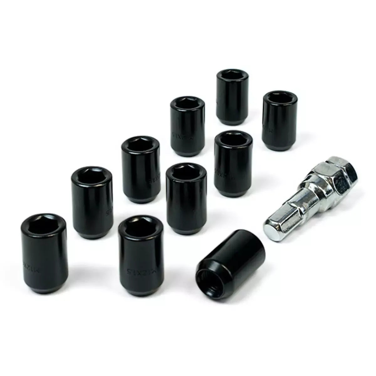 SAAS Wheel Nuts Internal Hex 1/2 UNF Black 10Pk Incl Key 8330110BC - view 3