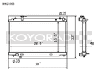 Koyorad HH021568 – 48mm Series Radiator – Nissan 350Z (2003–2006)