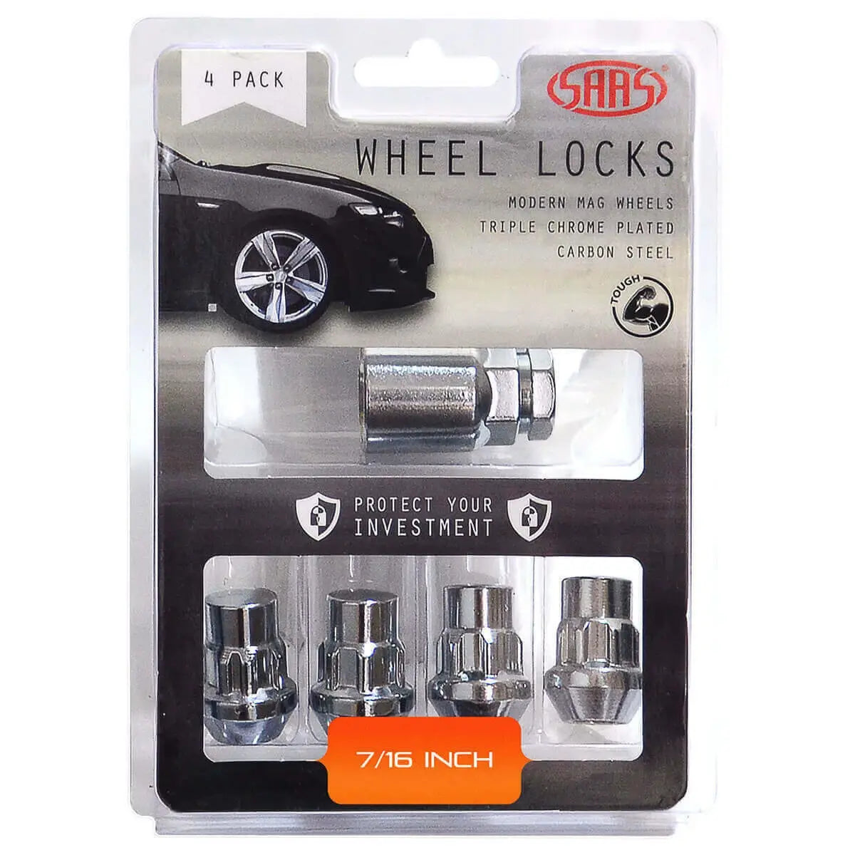 SAAS Lock Nuts Splined Bulge 7/16 UNF Pk 4 913020 - view 1