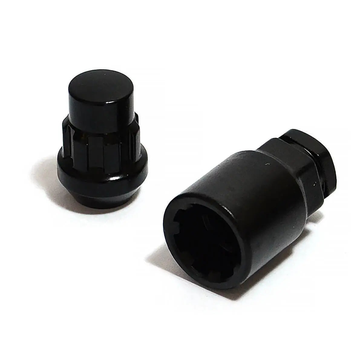 SAAS Lock Nuts Splined Bulge 1/2 Black Pk 4 913021BC - view 2