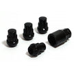 SAAS Lock Nuts Splined Bulge 1/2 Black Pk 4 913021BC - view 3
