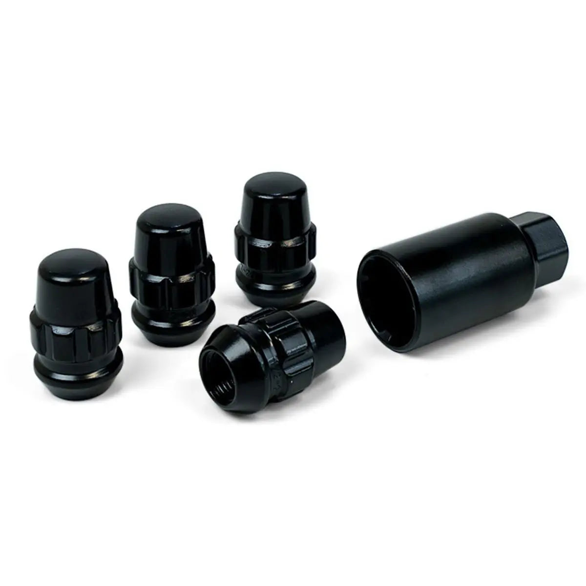 SAAS Lock Nuts Splined Acorn Bulge 1/2 Black Pk 4 923321BC - view 3
