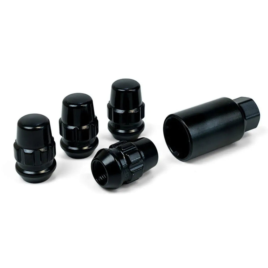 SAAS Lock Nuts Splined Acorn Bulge 1/2 Black Pk 4 923321BC - view 3