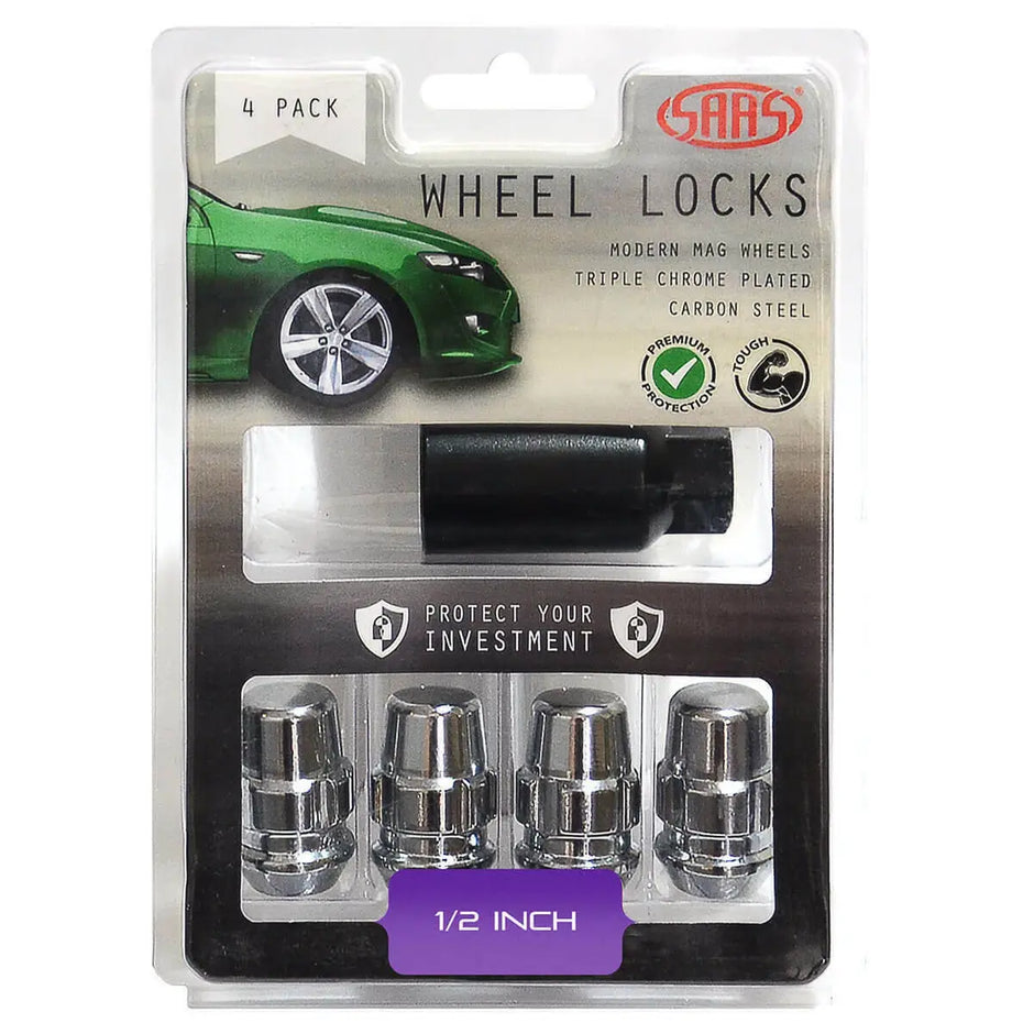 SAAS Lock Nuts Splined Acorn Bulge 1/2" Pk 4 923321 - view 1