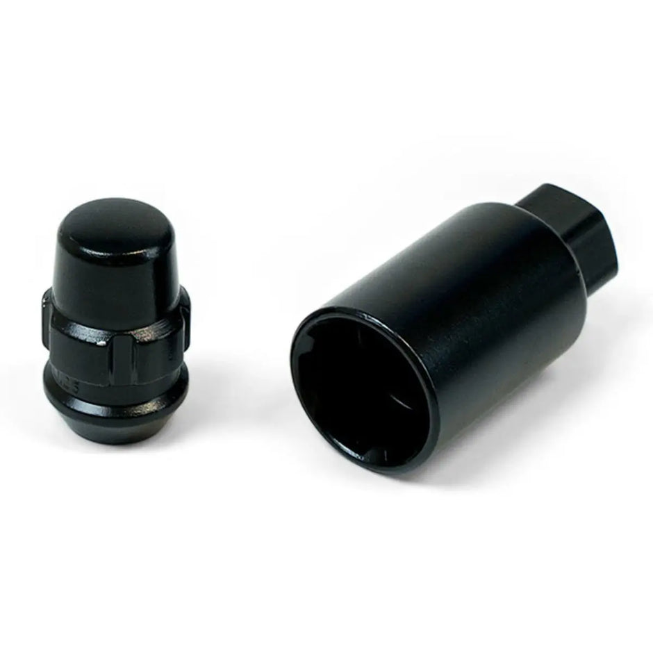 SAAS Lock Nuts Splined Acorn Bulge 12mm x 1.25 Black Pk 4 923325BC - view 2