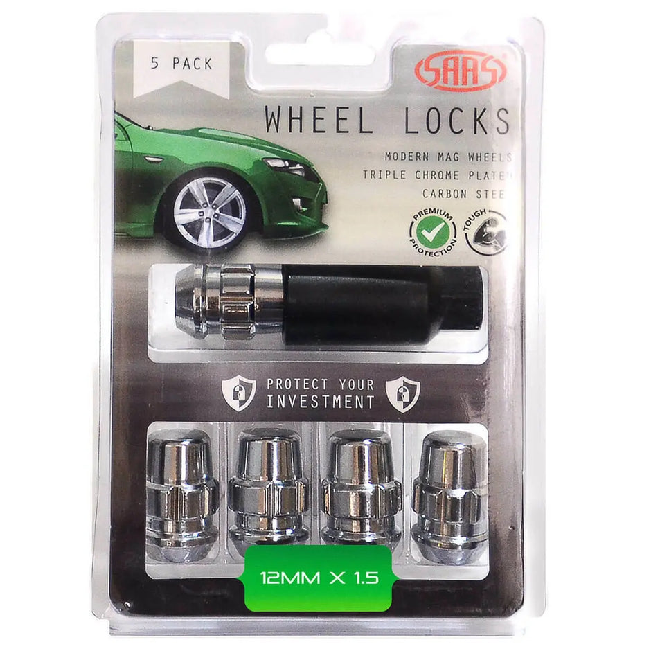 SAAS Lock Nuts Splined Acorn Bulge 12mm x 1.50 Pk 5 923326-5 - view 1