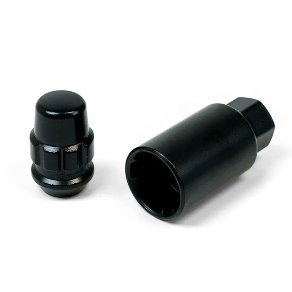 SAAS Lock Nuts Splined Acorn Bulge 12mm x 1.50 Black Pk 4 923326BC - view 2