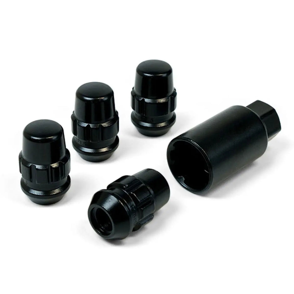 SAAS Lock Nuts Splined Acorn Bulge 14mm x 1.50 Black Pk 4 923329BC - view 3
