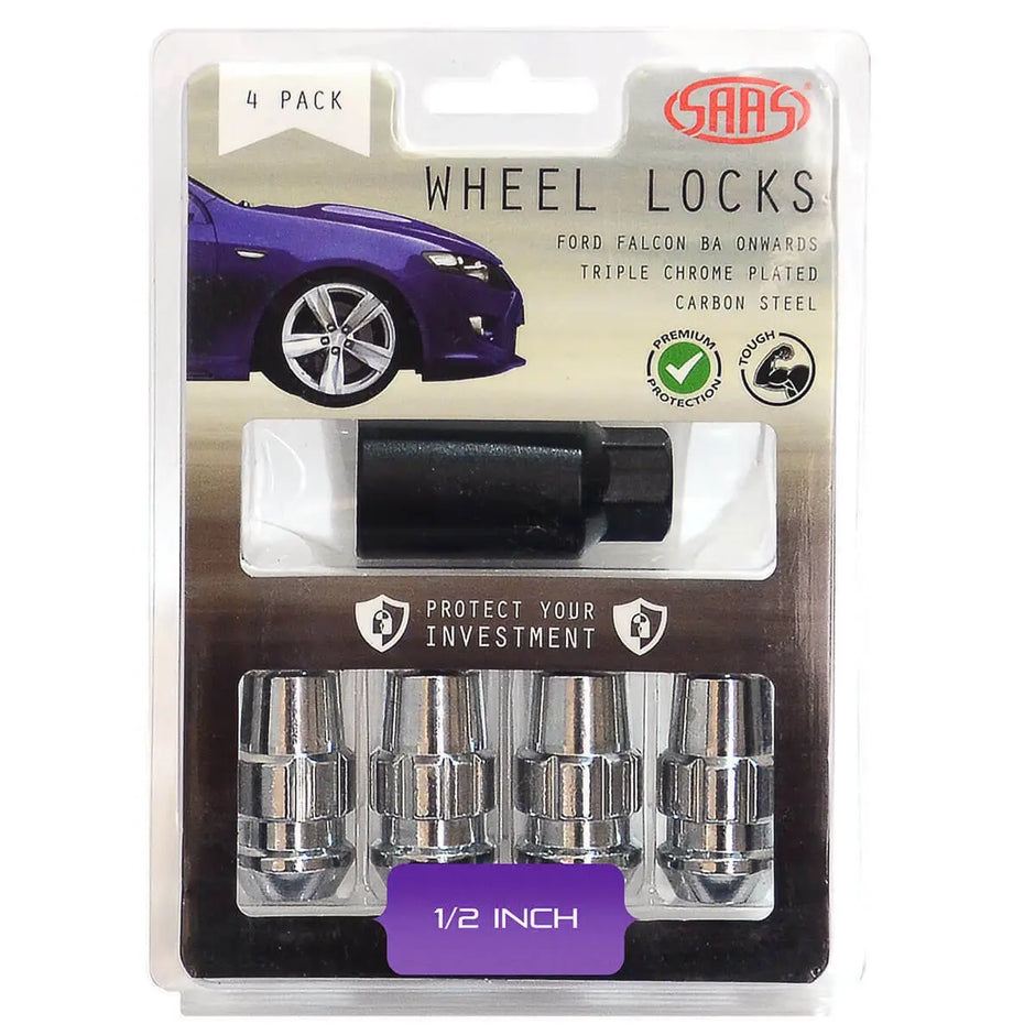 SAAS Lock Nuts Splined Acorn Bulge 44mm 1/2 Pk 4 924421 - view 1