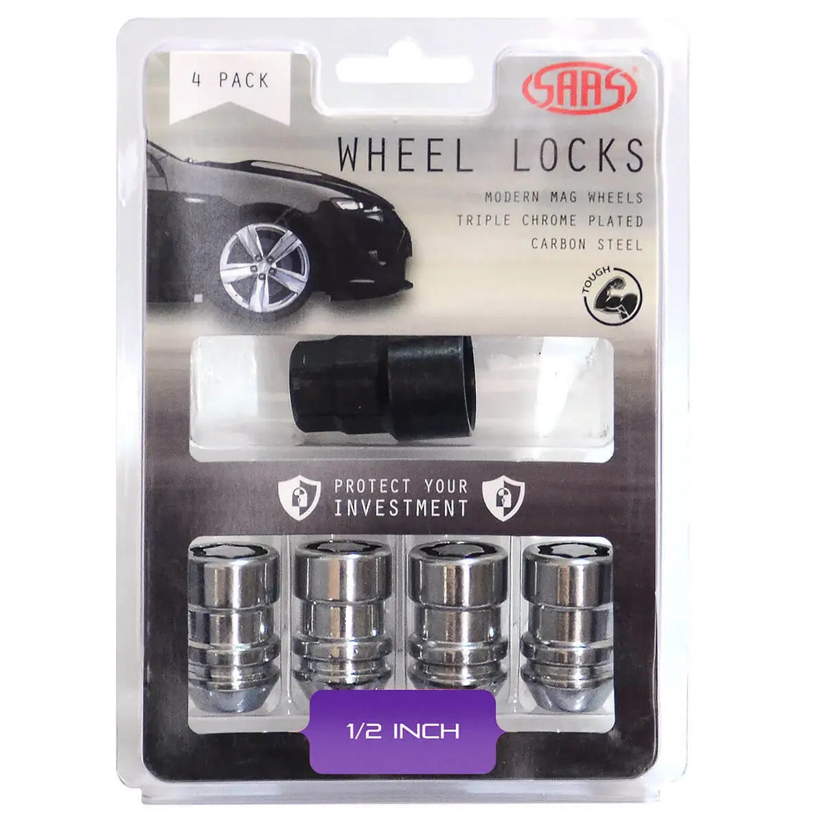 SAAS Lock Nuts Internal Star Bulge 1/2 Pk 4 933521 - view 1