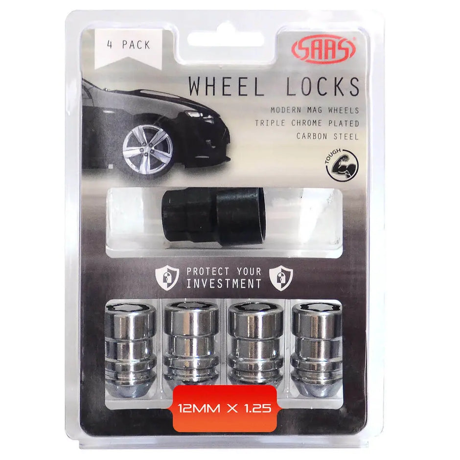 SAAS Lock Nuts Internal Star Bulge 12mm x 1.25 Pk 4 933525 - view 1