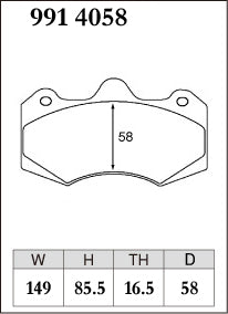 DIXCEL Brake Pads – HSV VE/VF with AP Racing CP7040 (4-Piston D58)