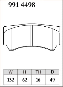 DIXCEL Brake Pads – Alcon CAR98 MONO4 (16mm)