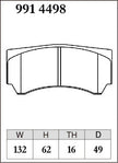 DIXCEL Brake Pads – Alcon CAR98 MONO4 (16mm)