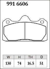 DIXCEL Rear Brake Pads - AP Racing CP6602 / CP6606 / CP6627