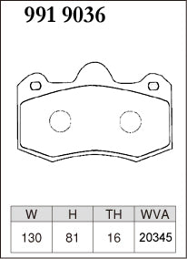 DIXCEL Front Brake Pads – Lotus Evora / Exige / McLaren MP4-12C / Morgan Aero / Noble M12