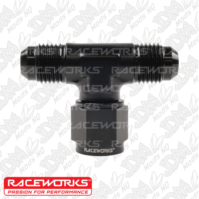 Raceworks AN Male Flare with Swivel On Branch