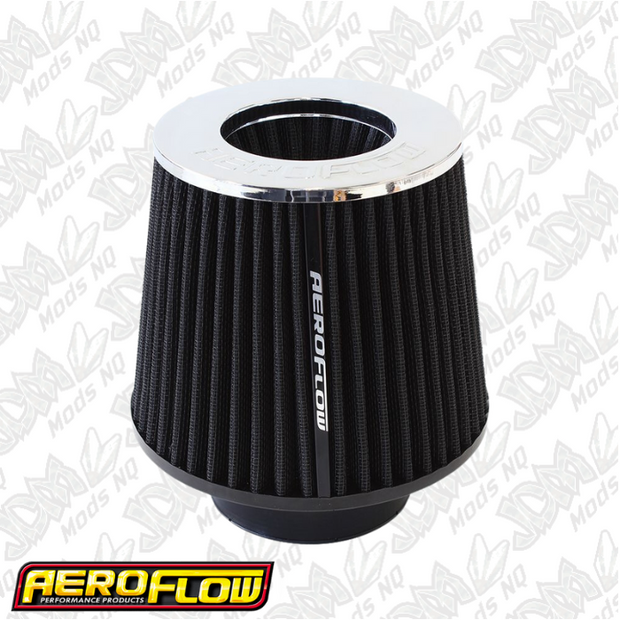 Universal 3" (76mm) Clamp-On Steel Top Inverted Tapered Pod Filter with Chrome End