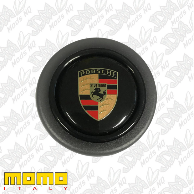 Aftermarket Round Lip Horn Button With Porsche Logo