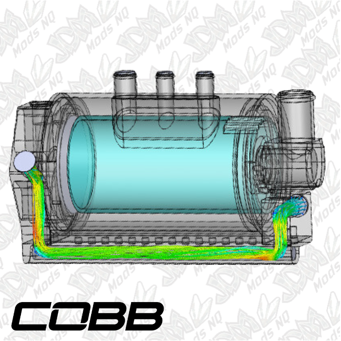 Cobb Tuning Air/Oil Separator w/RHD Bracket - Subaru WRX 01-07/STI 01-07