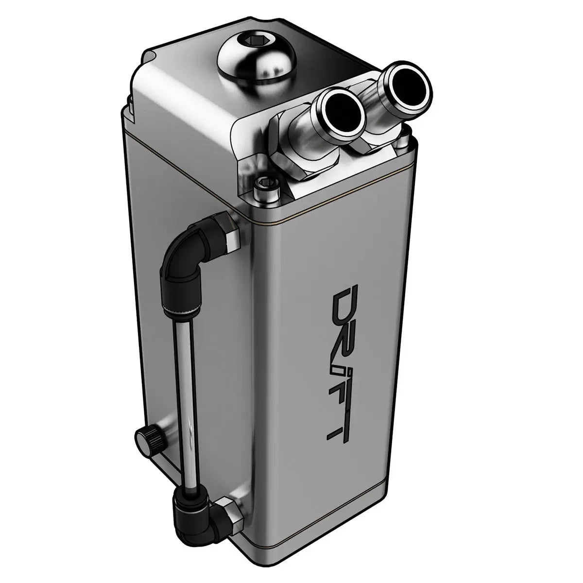SAAS Oil Catch Tank Polished 600ml Rectangle D1-OCT-P - view 1