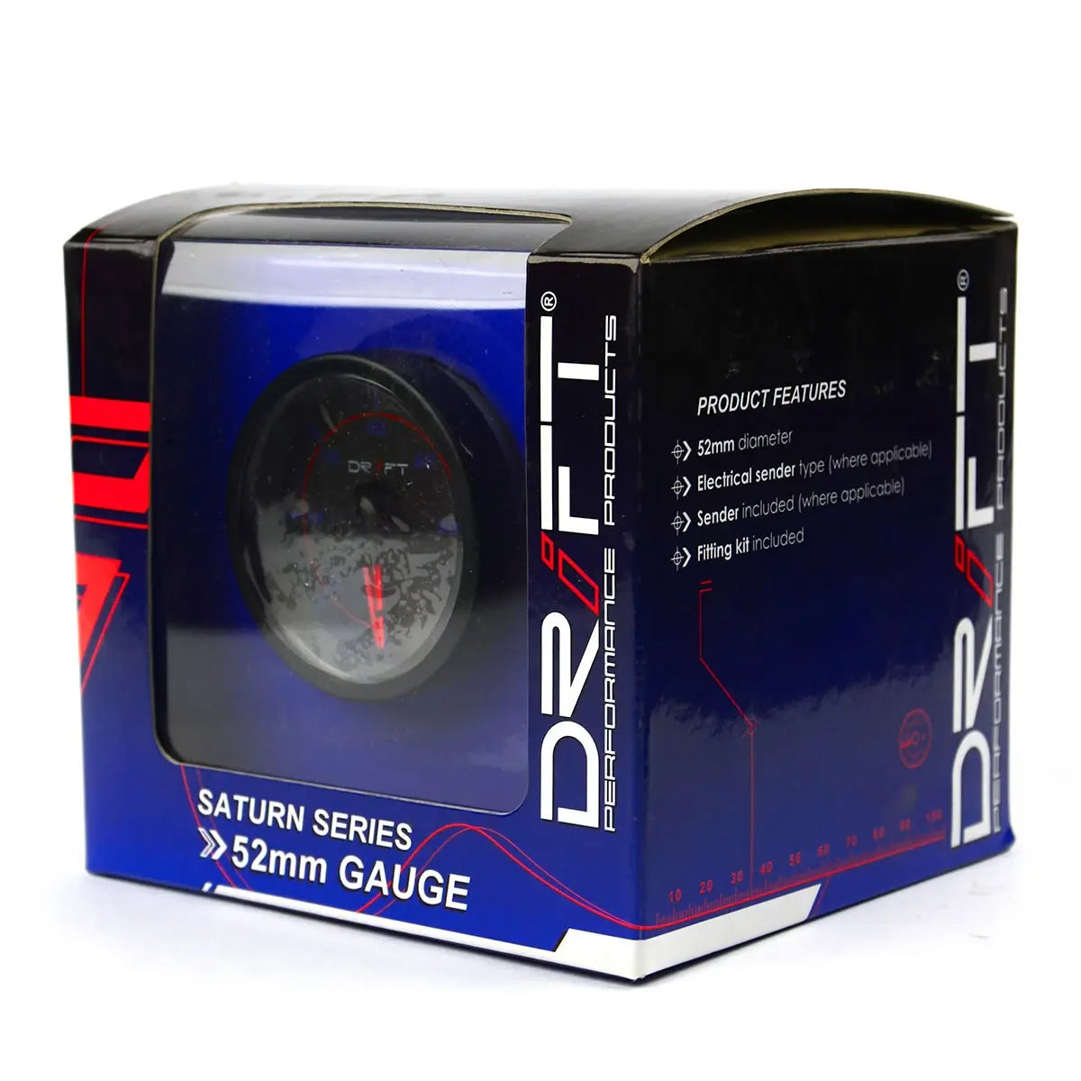 Drift Vacuum Gauge 52mm Saturn Series 12V D1-VAC-52B - view 5
